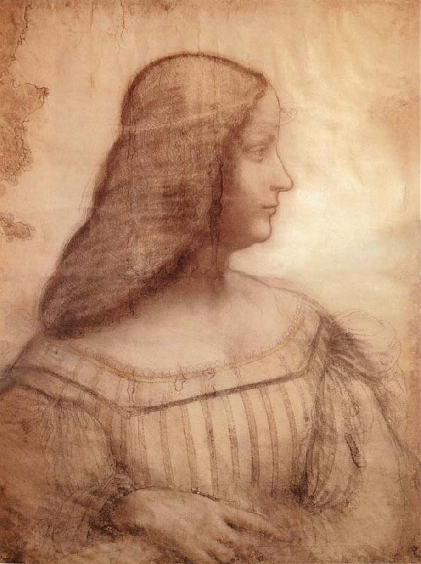 LEONARDO da Vinci Portrat of Isabella d-Este